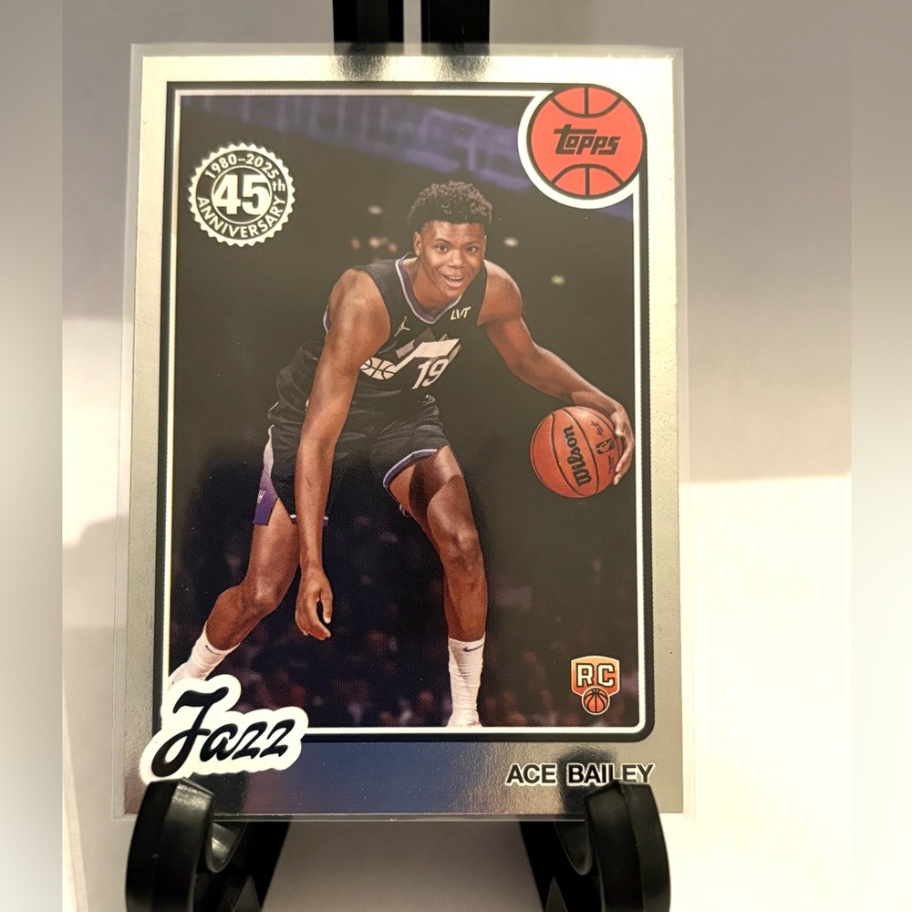 Ace Bailey - 45th Anniversary Foil ROOKIE - 2025/26 Topps Basketball Card